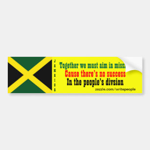 People's unity Jamaica bumper stickers