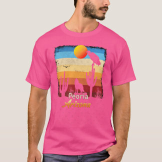 Peoria Arizona AZ Sunset Coyote Vulture Cactus Des T-Shirt