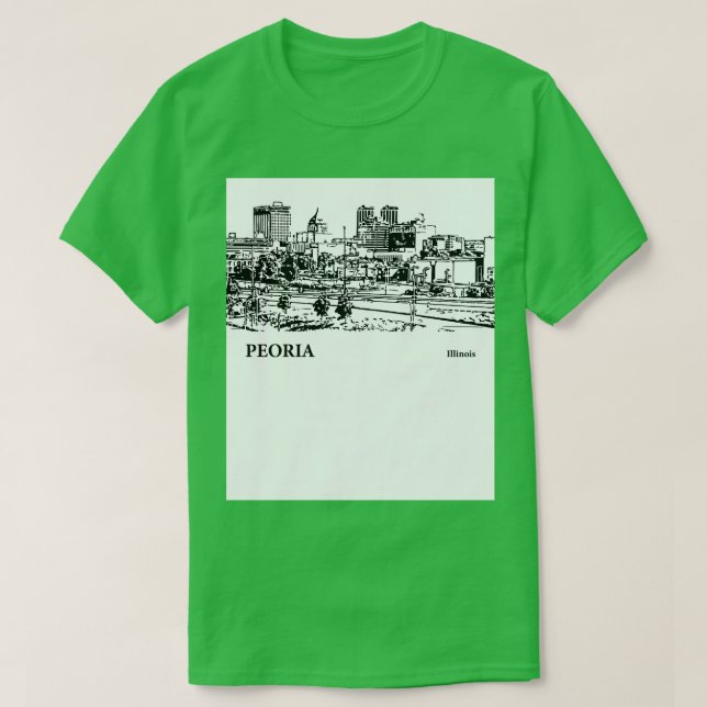 Peoria Illinois TShirt 3 (Design Front)