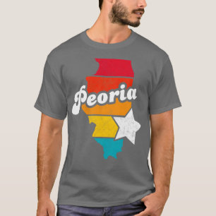 Peoria Illinois Vintage Distressed Souvenir 2 T-Shirt