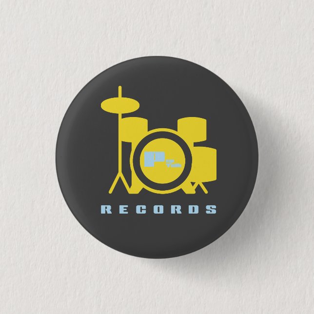 Pep Talk Records 3 Cm Round Badge (Front)