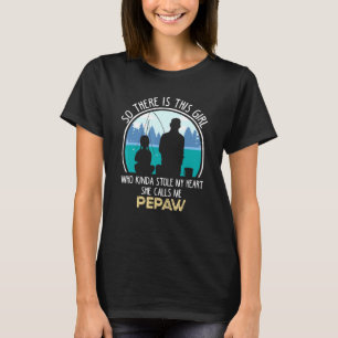 PEPAW Granddaughter friends forever fishing togeth T-Shirt