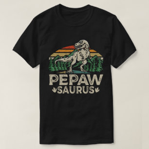 Pepawsaurus Dinosaur Grandpa Saurus Father's Day T-Shirt