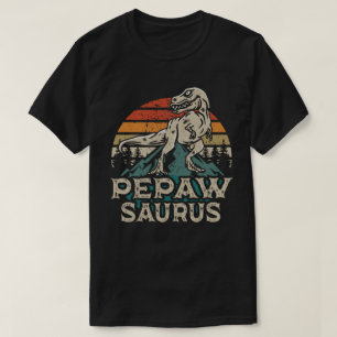 Pepawsaurus Dinosaur Grandpa Saurus Father's Day T-Shirt