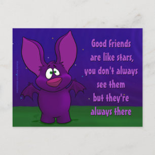 Pepe the Bat, w/quote postcard
