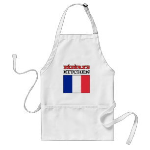 Pepere's Kitchen With Flag Of France Standard Apron