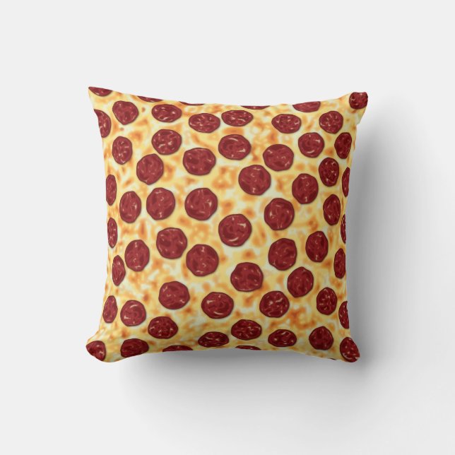 Peperoni Pizza vector art  Cushion (Front)