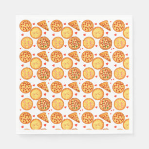 Peperroni ,Cheese And Margherita Pizza Napkin