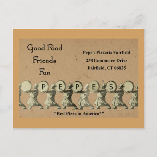 Pepe's Pizzeria Fairfield Postcard