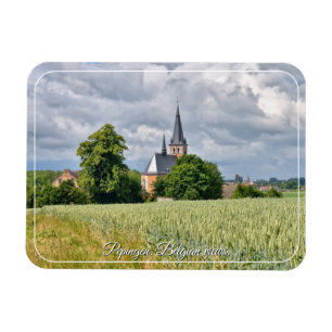 Pepingen city in Belgium, country side Magnet