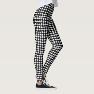 Pepita black and white leggings