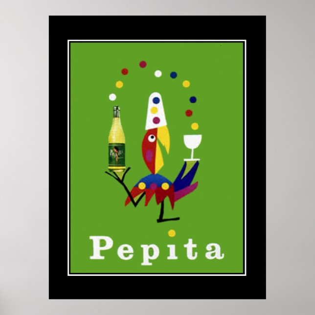 Pepita Drink Vintage Poster (Front)