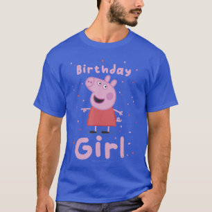 Peppa Pig Birthday Girl Pink Celebration Lyrics bo T-Shirt