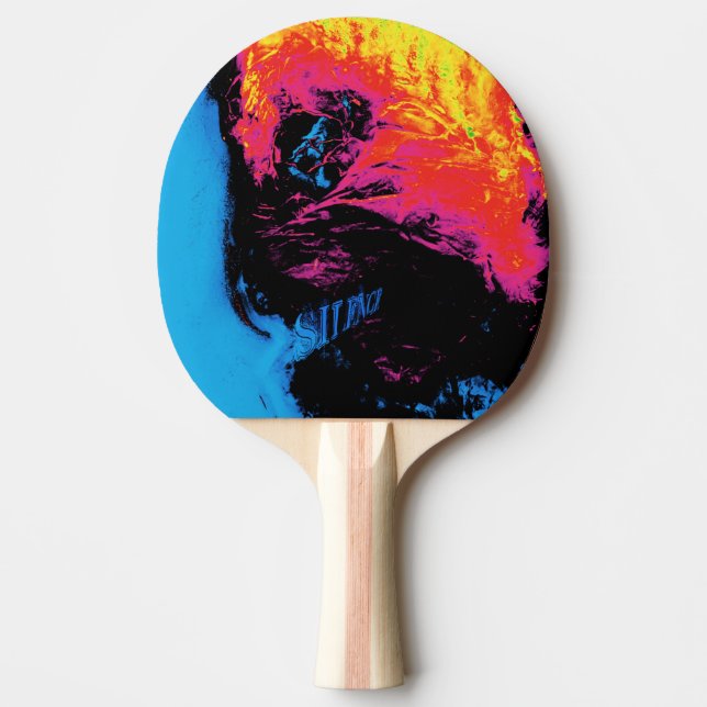 pepper and plastic silenced ping pong paddle (Front)