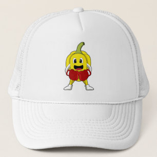 Pepper as Boxer with Boxing gloves Trucker Hat