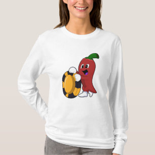 Pepper at Poker with Poker chips T-Shirt