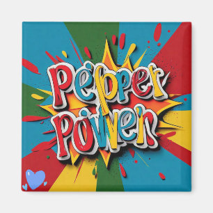"Pepper Colour Burst" Magnet