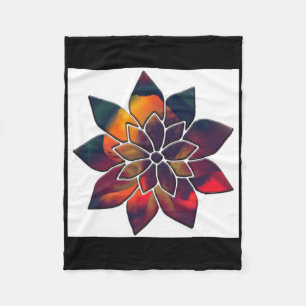 Pepper Flower Or Maybe A Christmas Star Sticker Fleece Blanket