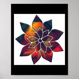 Pepper Flower Or Maybe A Christmas Star Sticker Poster
