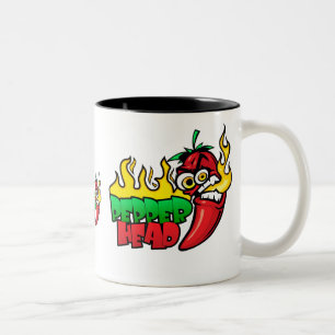 Pepper Head $18.95 Two Toned Two-Tone Coffee Mug