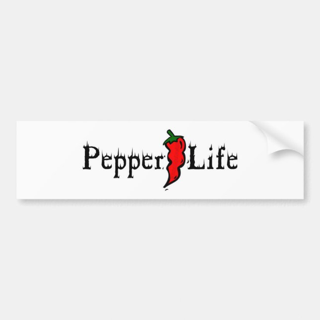 Pepper Life Bumper Sticker (Front)