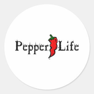 Pepper Life Classic Round Sticker