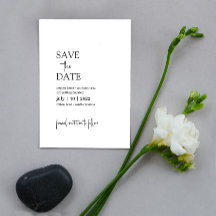 Pepper • Modern Minimalist Save the Date • Simple