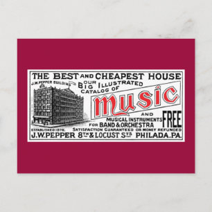 Pepper Music Co. Postcard