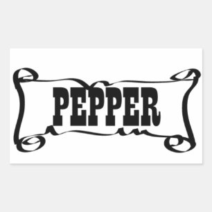 PEPPER 'SPICE JAR' STICKER