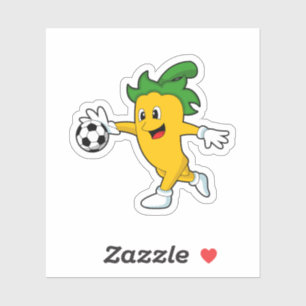 Pepper Vegan as Soccer player with Soccer.PNG