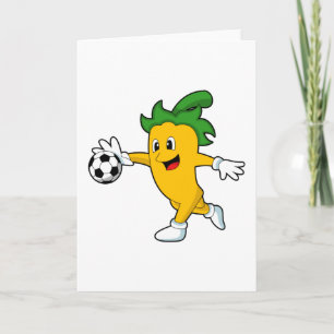 Pepper Vegan as Soccer player with Soccer.PNG Card