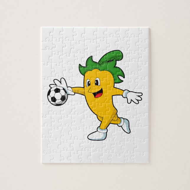 Pepper Vegan as Soccer player with Soccer.PNG Jigsaw Puzzle (Vertical)