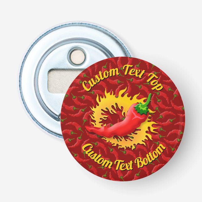 Pepper with Flame Bottle Opener (Front)