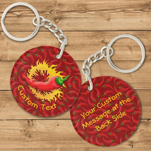 Pepper with Flame Key Ring (Creator Uploaded)