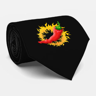 Pepper with flame tie