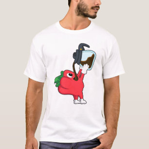 Pepper with Pot of Coffee T-Shirt