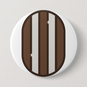 peppermint 7.5 cm round badge