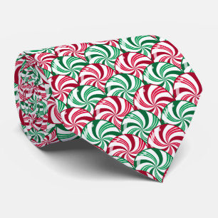 Peppermint Candies Christmas Tie