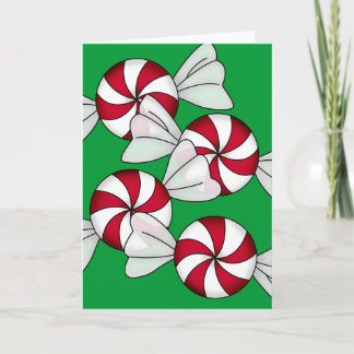 Peppermint Candies Holiday Card