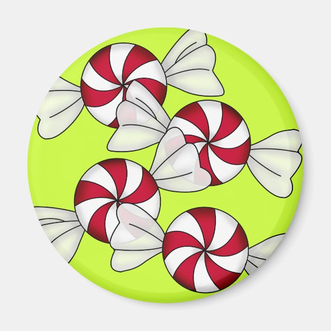 Peppermint Candies Magnet (Front)
