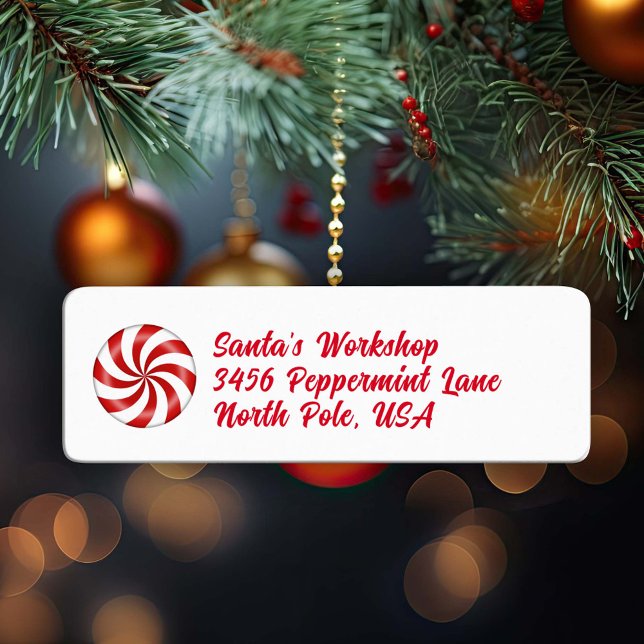 Peppermint Candy  (Add some peppermint candy to your cards, invitations and packages.)