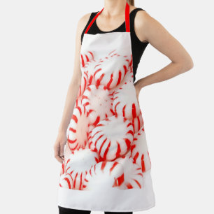 Peppermint Candy All-Over-Print Long Apron