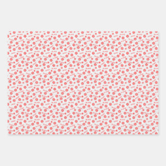 Peppermint candy and inspirational words wrapping paper sheet