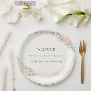 Peppermint Candy Cane Christmas Party Plates