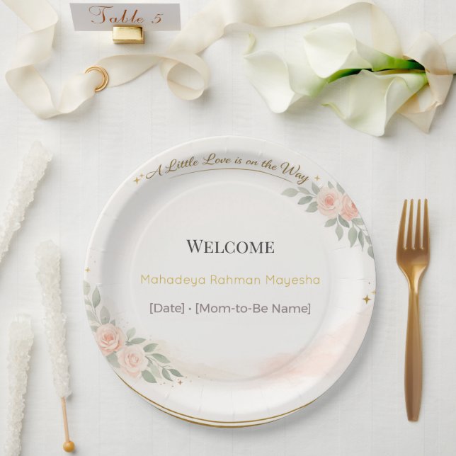 Peppermint Candy Cane Christmas Party Plates (Wedding)