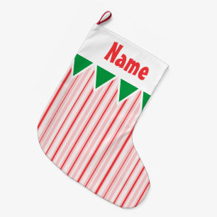 Peppermint/Candy Cane Christmas stocking