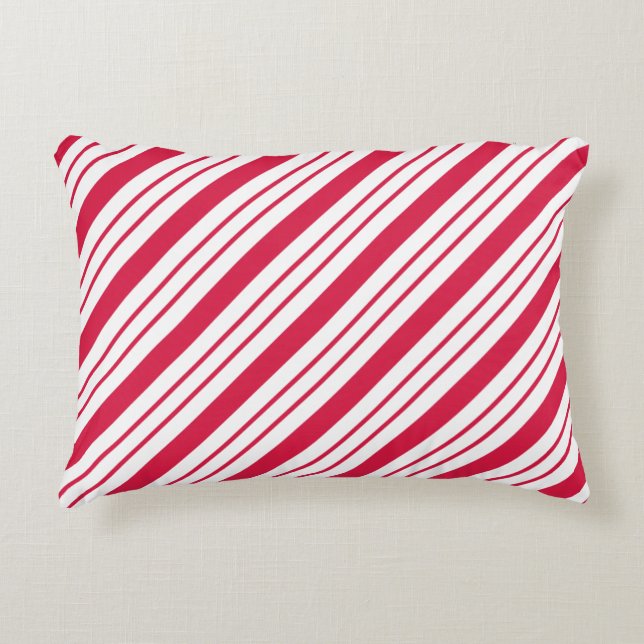 Peppermint Candy Cane Pillow (Front)