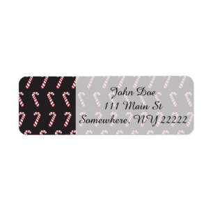 Peppermint Candy Canes on Black