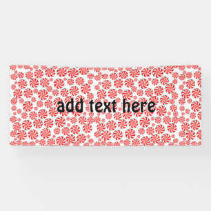Peppermint Candy Christmas Banner