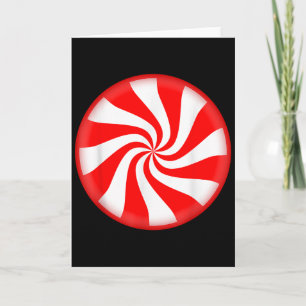 Peppermint Candy Christmas  Card